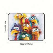 1 件加厚可爱宠物印花汽车后备箱垫，防水防尘，易于清洁，适用于 SUV、轿车、卡车，有效保护后备箱。 - 100cm*75cm - 查看 7