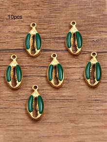 10个/20个/50个/100个随机混合3D珐琅贝壳吊坠配件，DIY项链手链耳环手工小饰品配件 - 鉗子 - 查看 35