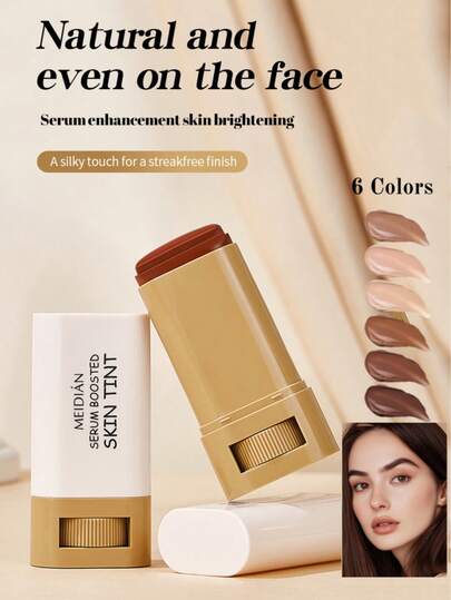 Barra correctora de tono de piel, Líquido corrector de tono de piel, Humectante matizador para el cuidado de la belleza, Barra correctora hidratante de unicolor, Proporciona una cobertura completa y suave, Acabado de maquillaje natural