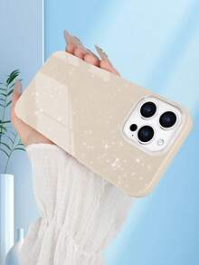 Bộ 2 ốp lưng điện thoại lấp lấp lánh tương thích với iPhone 7/8/X/XS/XR/11/12/13/14/15/16/Pro/ProMax, ốp bảo vệ toàn thân chống sốc, thiết kế tối giản, bảo vệ hoàn hảo cho điện thoại của bạn. - Trắng + Trắng - Xem 5