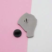 Trafalgar Law Manga-Themed Enamel Brooch Metal Badge Accessory That Captures The Heart - màu đen - Xem 3