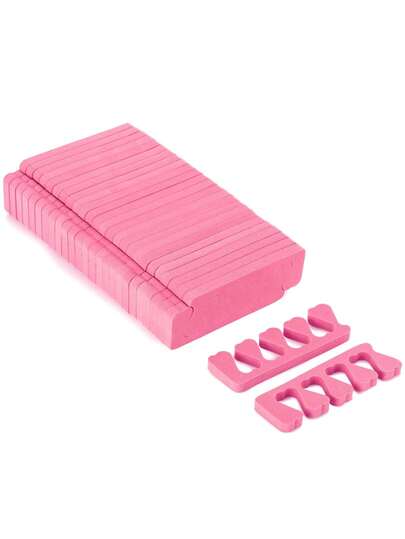 Toe Separator Set -52 Advanced Foot Repair Tools, Spa Party Salon Polishing Separator (Pink And Black)