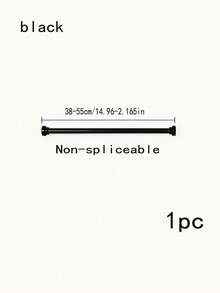 1pc Stainless Steel Telescopic Shower Curtain Rod, No Drilling Required, Curtain Rod, Closet Rod, Tension Rod, Clothes Drying Rod, Suitable For Bathroom, Living Room, Balcony, Partition, Door Curtain, Kitchen, Bathroom Accessories - Telescopic Pole - View 33