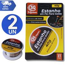 Estanho Para Solda 1mm 40g O Melhor Rolo Carretel Em Fio - KIT 02 UNIDADES - Visão 10