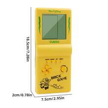 经典复古儿童手持游戏机，23 款游戏，护眼，需要 2 节 AAA 电池（不包括在内） - 彩色 - 查看 4