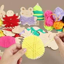 艺术区蒙特梭利精细动作趣味扭线趣味DIY创意拼图玩具卡通儿童创意手工亲子互动桌面玩具培养儿童动手能力和创造力智力发展节日礼物。 - 彩色 - 查看 2