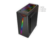 Bgears B-Vigor RGB Black Steel / Plastic / Tempered Glass ATX Mid Tower Computer Case With RGB Front Panel - View 10