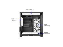 Bgears B-Pellucid MicroATX Black Micro ATX Tower Case, Tempered Glass Compact Design - View 10