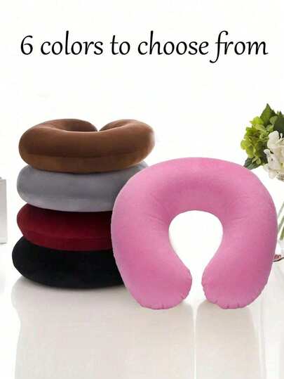 وسادة رقبة سفر قابلة للنفخ على شكل حرف U، غلاف ناعم، وسادة محمولة للطلاب والبالغين، تدعم الرقبة وتحمي العمود الفقري، مناسبة للدراسة والقيادة والمكتب أو السفر الآخر، ضرورية لموظفي التوصيل