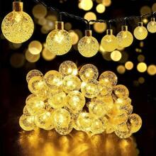 20 LED Bubble Solar String Lights, 5M Length, Solar Powered, Outdoor Garden Decor, With Nickel Solar Battery Technology - Solar Bubble Ball - View 6