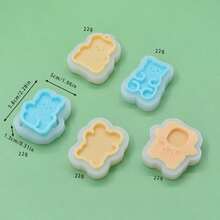 Khuôn silicon đa năng hình gấu dễ thương tự làm, dùng để tạo hương thơm và thạch cao. - Con gấu - Xem 4