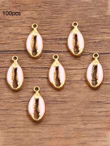 10个/20个/50个/100个随机混合3D珐琅贝壳吊坠配件，DIY项链手链耳环手工小饰品配件 - 鉗子 - 查看 25