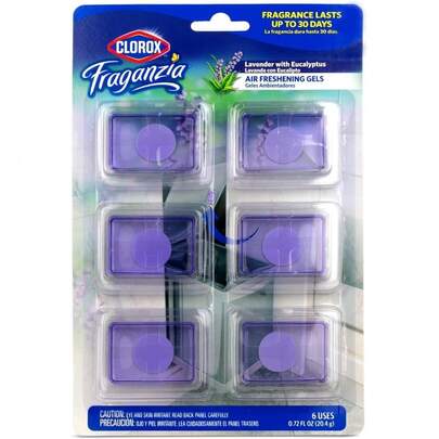 Stick-On Gel Air Fresheners Lavender Eucalyptus Scent Trash Can Deodorizer Odor Absorber For Kitchen Bathroom Closet Lasts 30 Days No Plug Or Batteries 6 Count