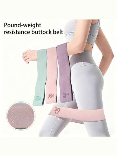 High Strength Polyester Resistance Bands - Multi-Level Elastic Fitness Bands, Suitable For Squats, Workouts And Various Sports - Portable And Space-Saving - 4 Resistance Levels, Customizable Training Intensity Based On Individual Needs. Applicable For Gym, Sports, Fitness, Home Workout, Pilates, Yoga, Etc.
