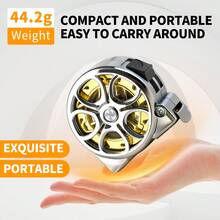 1个迷你镂空钥匙扣卷尺 - 2米钢卷尺，便携式小型卷尺，紧凑型家用钥匙扣卷尺，优雅小型钢尺，公制和英制双刻度，多功能钢卷尺，礼品尺 - 2米 - 查看 9