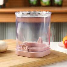 1PC Manual Vegetable Slicer Cup Chopper - A Vegetable Slicer With Rectangular Blades And A Container, Portable Design, Easy To Clean Blades, Very Suitable For Strawberries, Bananas, Cucumbers, Onions, Mushrooms, Etc. It Can Be Used For Preparing, Slicing, Shredding, And Chopping Vegetables, Vegetable Shredders - Multicolor - View 14