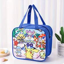 pokemon Túi đựng cơm trưa cách nhiệt, túi đựng cơm hộp hình hoạt hình dễ thương bằng giấy bạc dày, túi xách tay. - Nhiều màu - Xem 5
