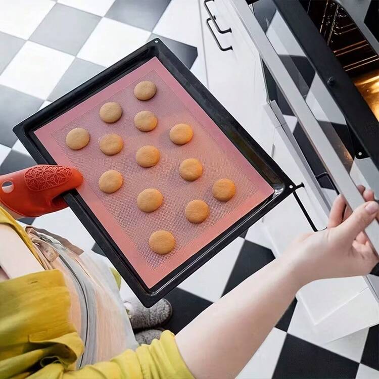 2片装透气硅胶烘焙垫，适用于酥皮点心和不粘网状烘焙 - 查看 8