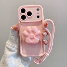 粉紅色+貓爪支架+繩