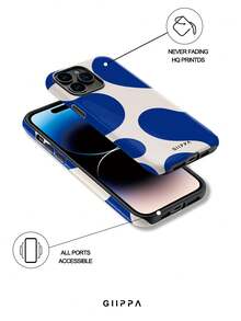 GIIPPA 1 ốp lưng điện thoại thiết kế sóng bất đối xứng cho iPhone 17 Pro Max, tương thích với iPhone 16 Pro Max, 15 Pro Max, 14 Pro Max, ốp lưng điện thoại thời trang Hàn Quốc, phù hợp với các dòng 11/12/13/14/15/16 Pro Max Plus, thiết kế thanh lịch phù hợp cho cả nam và nữ, món quà lý tưởng cho Giáng sinh, Ngày Valentine, Lễ Phục sinh, Mùa cưới và Sinh nhật dành cho bạn gái. - Màu xanh lam - Xem 3