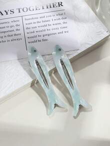 2pcs Cute Sweet Fish & Duck Bill Hair Clips, Suitable For Daily Use - Multicolor - View 16
