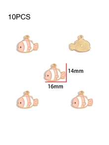 10件/20件/50件/100件 随机混色小丑鱼海洋手链项链耳环锌合金吊坠饰品DIY配件 - 小丑魚 - 查看 13