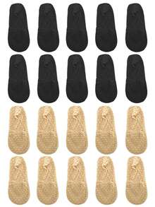 chuanwa(2) 1/5/10 双 Pure Desire 女士夏季薄款性感蕾丝梅花图案船袜 - 彩色 - 查看 13