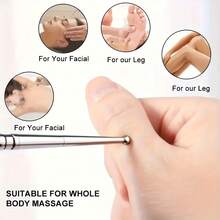 1 bút châm cứu cầm tay bằng thép không gỉ, dụng cụ massage mô sâu, dụng cụ massage điểm kích thích - Nhiều màu - Xem 4