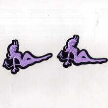 2pcs Multicolor Devil Woman Sewing/Iron-On Embroidered Patch - Ironing Style - View 5