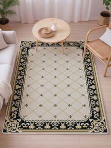 1件装豪华室内装饰大地毯，新款仿羊毛可水洗底室内地毯，客厅地毯，沙发地毯，卧室地毯，床边防滑垫，房间地垫，餐厅厨房地毯，办公椅垫，玄关门垫，户外野餐毯，户外露营垫 - 多色-1 - 查看 15