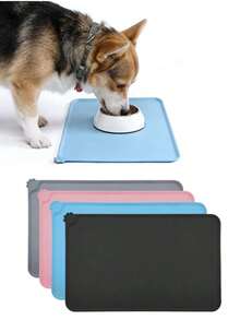 1 件 19*12 英寸硅胶宠物餐垫/防滑碗垫，可有效防止食物掉落和水洒在地上，宠物进食时不会受到干扰。硅胶垫。 - 查看 6