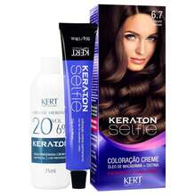 Keraton Selfie Hair Dye - Full Gray Coverage - Choose Your Color - 6.7 DARK BLONDE BROWN - View 1
