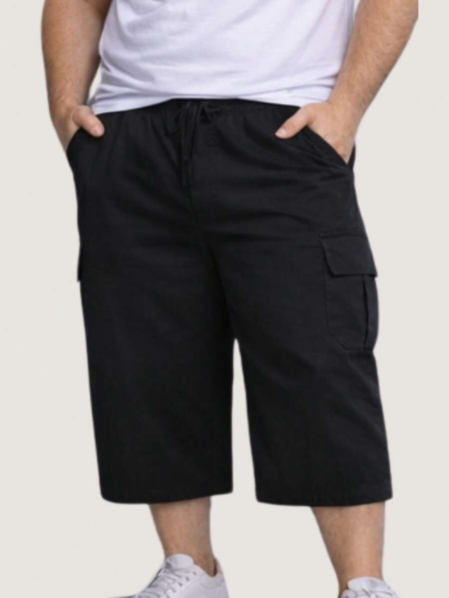 Bermuda Cargo Masculina Plus Size G1 Ao G4 Sarja Algodão