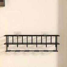 Umbrella Stand Holder, Simple Wall-Mounted Umbrella Storage Rack, Home Entrance Umbrella Organizer With Hooks - A - View 5