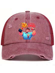 父亲节棒球帽，印有“TROPHY DAD”字样，女儿送给爸爸的最佳礼物，父亲节送给爸爸、爷爷、丈夫的礼物 - 彩色 - 查看 2