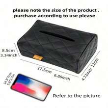 Hộp đựng khăn giấy ô tô, giá đựng khăn giấy gắn trên tấm che nắng hoặc tay vịn. - A - Xem 5