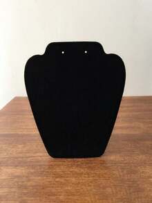 1个黑色植绒耳环项链展示架，珠宝收纳架 - 黑色 - 查看 2