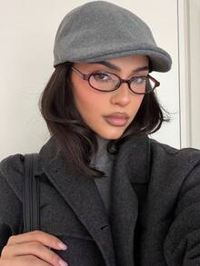 一副时尚优雅的椭圆形女士眼镜框，轻巧便携，设计精美 - 無色 - 查看 4