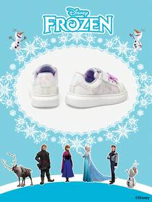 Disney 冰雪奇缘官方授权联名款 | 一系列儿童运动鞋，包括艾莎公主运动鞋、安娜公主运动鞋和阿伦黛尔公主运动鞋，适合日常假日运动和户外穿着。舒适防滑、耐磨透气，呵护双脚。（儿童运动鞋、童鞋、女童鞋） - 紫色 - 查看 3