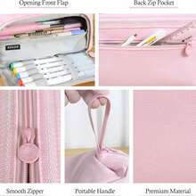 Bộ dụng cụ học tập thẩm mỹ: Bút chì bấm 0.5mm, hộp đựng bút dung tích lớn, 12 bút dạ quang, 6 bút bi đen, văn phòng phẩm học sinh, quà Giáng sinh, đồ dùng thiết yếu cho năm học mới. - Văn phòng phẩm - Xem 5