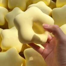 Yellow Lucky Star Squishy Squeeze Toy, Slow Rebound High Cute Stress Relief Toy With Soft Milky Texture - Multicolor - View 1