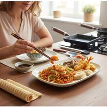 Chảo Tamagoyaki gang Nhật Bản - Đã được xử lý trước bằng nitơ lỏng, chống gỉ, sẵn sàng sử dụng, tay cầm bằng gỗ có thể tháo rời, dùng được trong lò nướng, thích hợp để chiên trứng, bít tết và cắm trại, chống dính không cần lớp phủ hóa học. - Nhiều màu - Xem 3