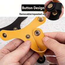 Leather Luggage Hanger Hook, Hands-Free Travel Accessory, Y-Shaped Multi-Functional Hanger, Fits Suitcase/Belt, Practical And Stylish - Multicolor - View 4