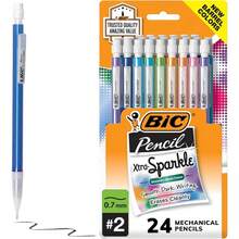 0.7mm Medium Point Mechanical Pencils With Erasers, 24-Pack School Supplies For Students And Office Use - 1 - View 2