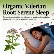 Valerian Root Capsules - Supports Natural Sleep And Quick Sleep Onset - Each Serving Contains 450mg Valerian Root Extract - Balances Mood - 120 Capsules - 1瓶 - 查看 3