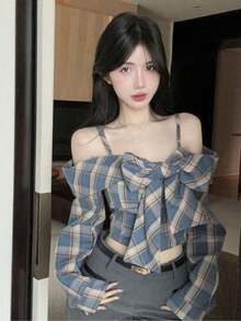 Women Blouses & Shirts - Blue - View 5