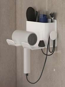 1个/2个装吹风机支架，免钻孔浴室吹风机收纳架，壁挂式吹风机整理架 - 彩色 - 查看 13