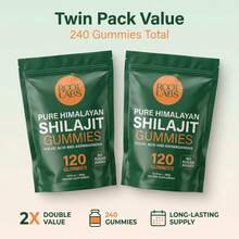 Miriyalyad Root Labs Alpha 10-In-1 Shilajit Gummies 4000 Mg |   New Year New Me Edition |   Start 2026 Strong |   Energy, Stamina & Focus |   Zero Sugar |   KSM-66 Ashwagandha, Tongkat Ali, Maca |   Vegan |   60 Count |   Transform Your Health Goals - 2PCS - 查看 1