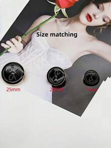 10 chiếc/gói khuy nơ bằng len cashmere mềm mại dùng cho áo sơ mi, áo khoác, áo len. - 10 chiếc - Xem 5