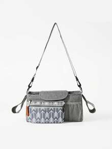 1pc Baby Stroller Hanging Bag, Large Capacity Storage Bag For Baby Stroller, Baby Carriage Accessories - Multicolor - View 10